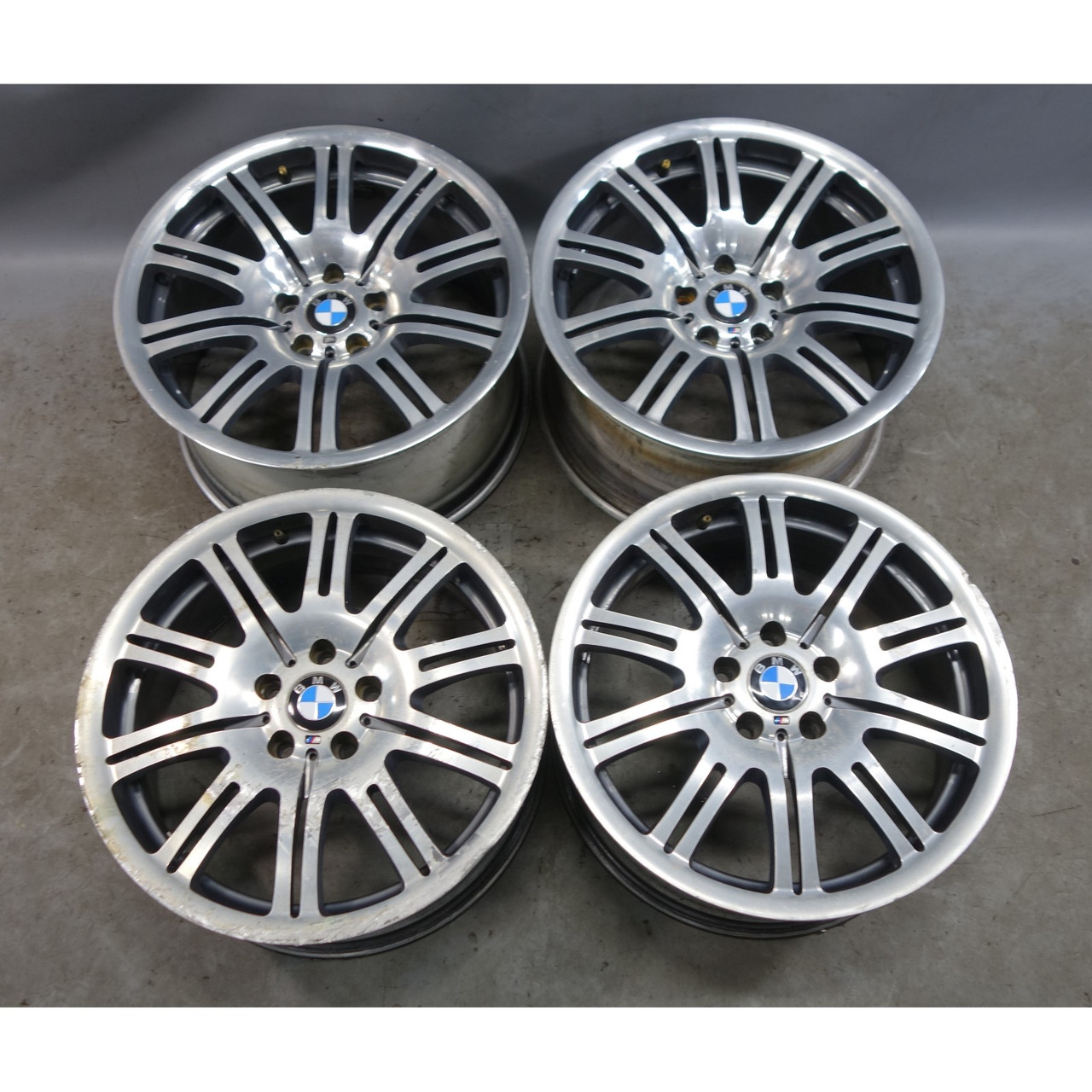01-06 BMW E46 M3 Factory 19" Staggered M Style 67 Wheels Rim Set of 4 OEM 01-06 BMW E46 M3 Factory 19" Staggered M Style 67 Wheels Rim Set of 4 OEM