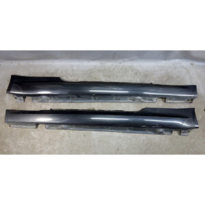 08-10 BMW E63 E64 650i Exterior Side Skirt Rocker Panel Pair Black Sapphire OEM