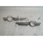 2000-2003 BMW E46 3-Series Coupe Front Bumper Fog Light Trim Pair Titanium OEM