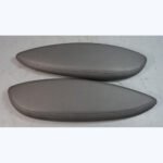 2004-2005 BMW E63 E64 6-Series Rear Armrest Pad Pair Basalt Grey Leather OEM