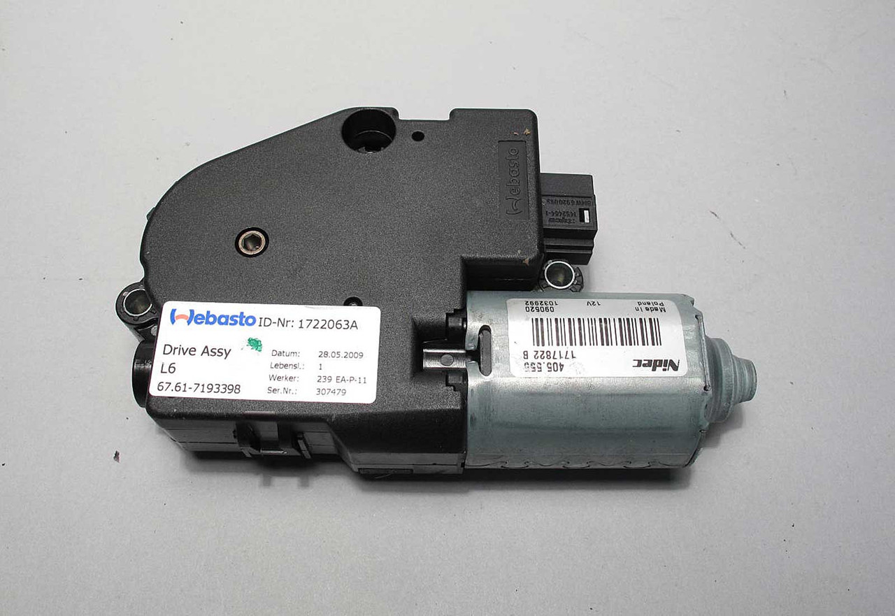 2004-2013 BMW E90 E92 E82 E63 Sunroof Moonroof Slide-Back Drive Motor OEM 2004-2013 BMW E90 E92 E82 E63 Sunroof Moonroof Slide-Back Drive Motor OEM