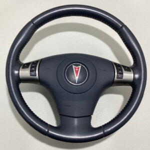 2006-2008 Pontiac Solstice Steering Wheel w/ Airbag / OEM / Steel Gray Leather / PS068
