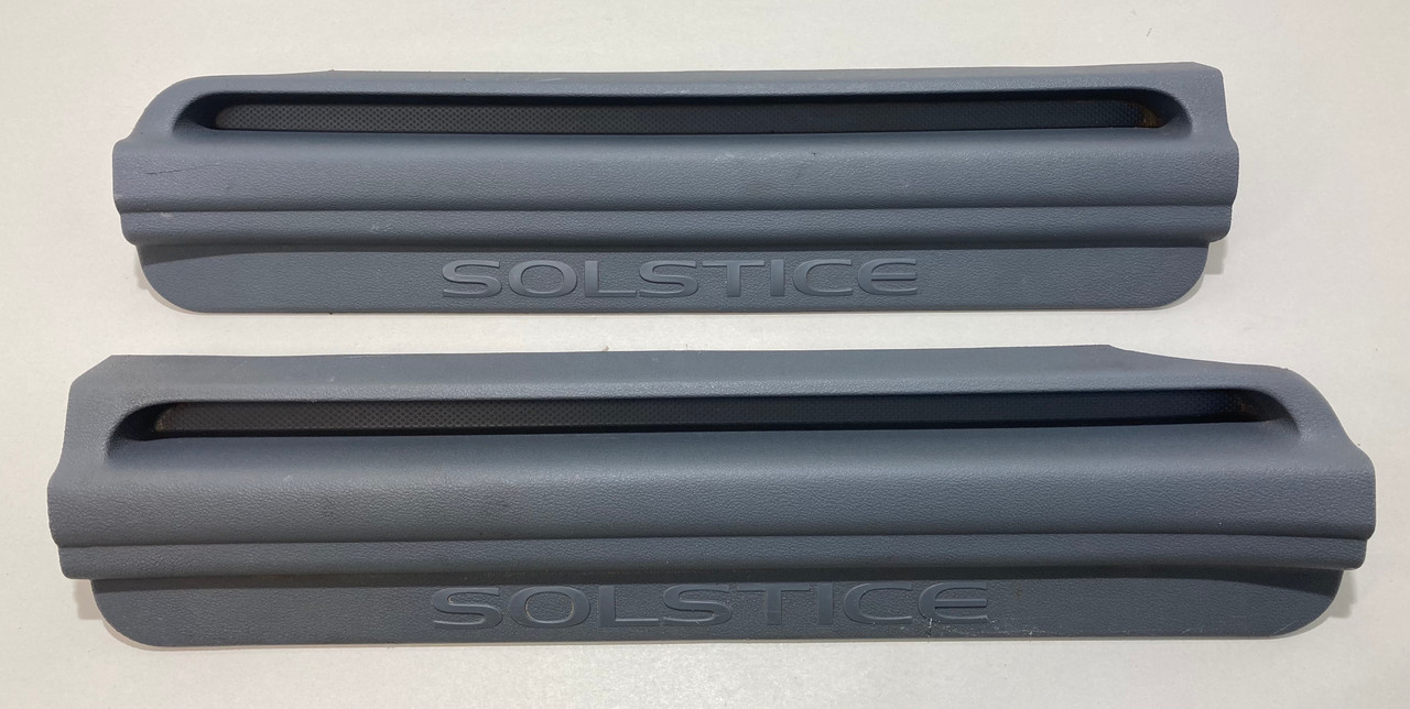 2006-2009 Pontiac Solstice Interior Door Sill Trim Panels / Scuff Plates / Pair / Steel / PS068 2006-2009 Pontiac Solstice Interior Door Sill Trim Panels / Scuff Plates / Pair / Steel / PS068