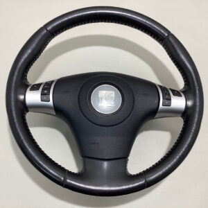 2007-2009 Saturn Sky Black leather Steering Wheel w/ Airbag / PS061