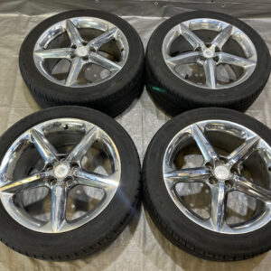 2007-2010 Saturn Sky 18x8" OEM 5 Spoke Chrome Wheels Rims w/ Tires / Set of 4 / *BEND* / PS058