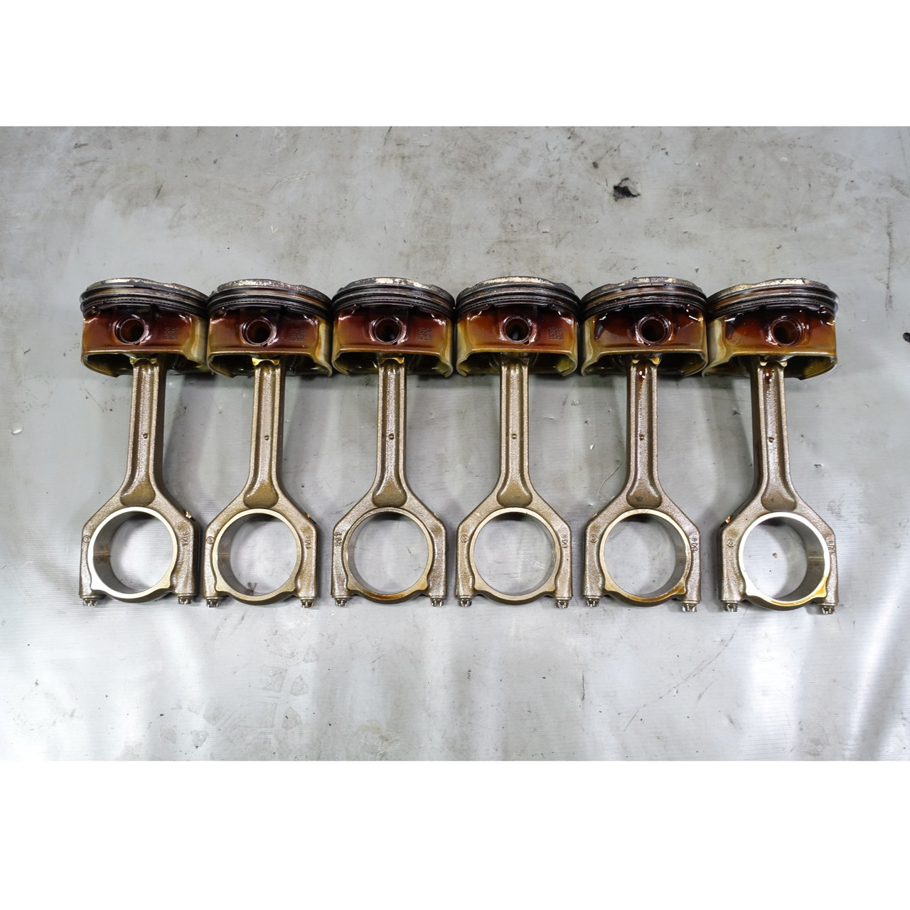 2007-2013 BMW N52 6-Cylinder Piston Connecting Rod Set of 6 E60 E90 OEM 2007-2013 BMW N52 6-Cylinder Piston Connecting Rod Set of 6 E60 E90 OEM