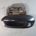 97-03 BMW E39 5-Series Left Front Exterior Door Handle Cosmos Black Metal OEM