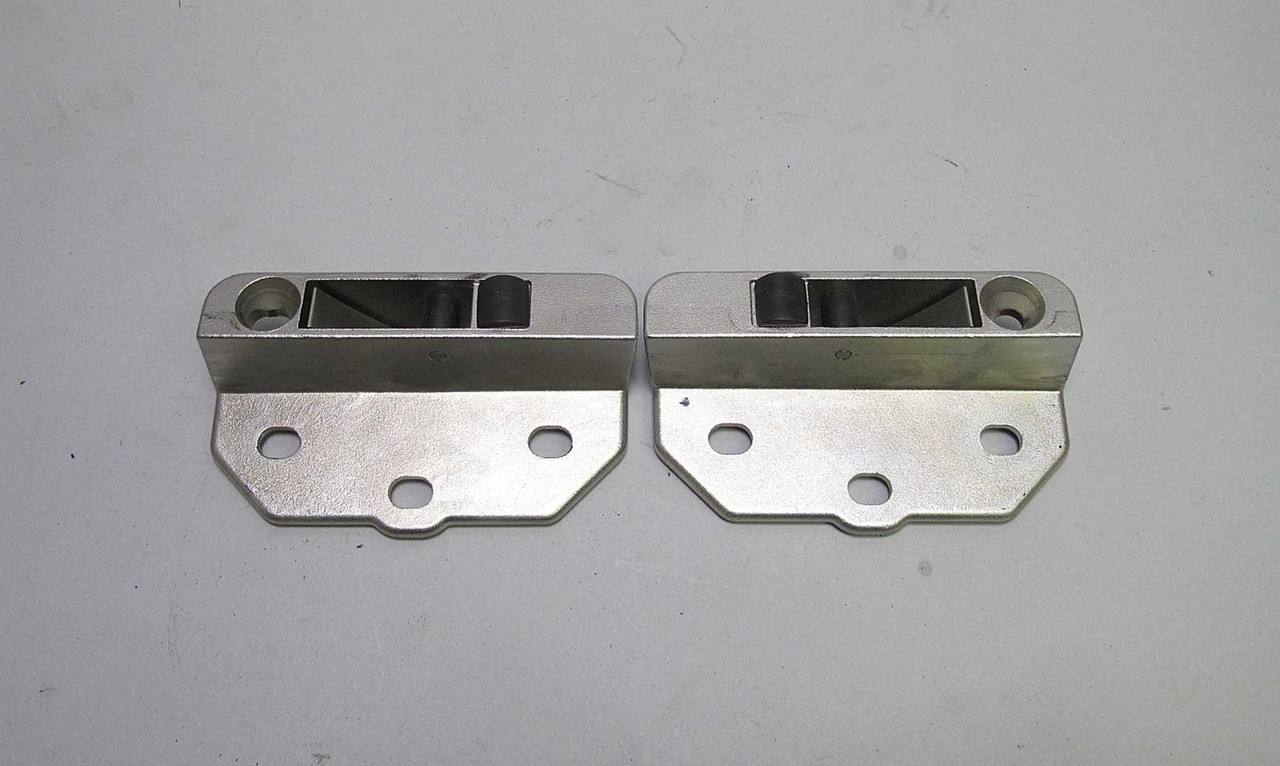 BMW E46 3-Series Convertible E64 Cabrio Windshield Latch Base Plate Pair 00-10 BMW E46 3-Series Convertible E64 Cabrio Windshield Latch Base Plate Pair 00-10