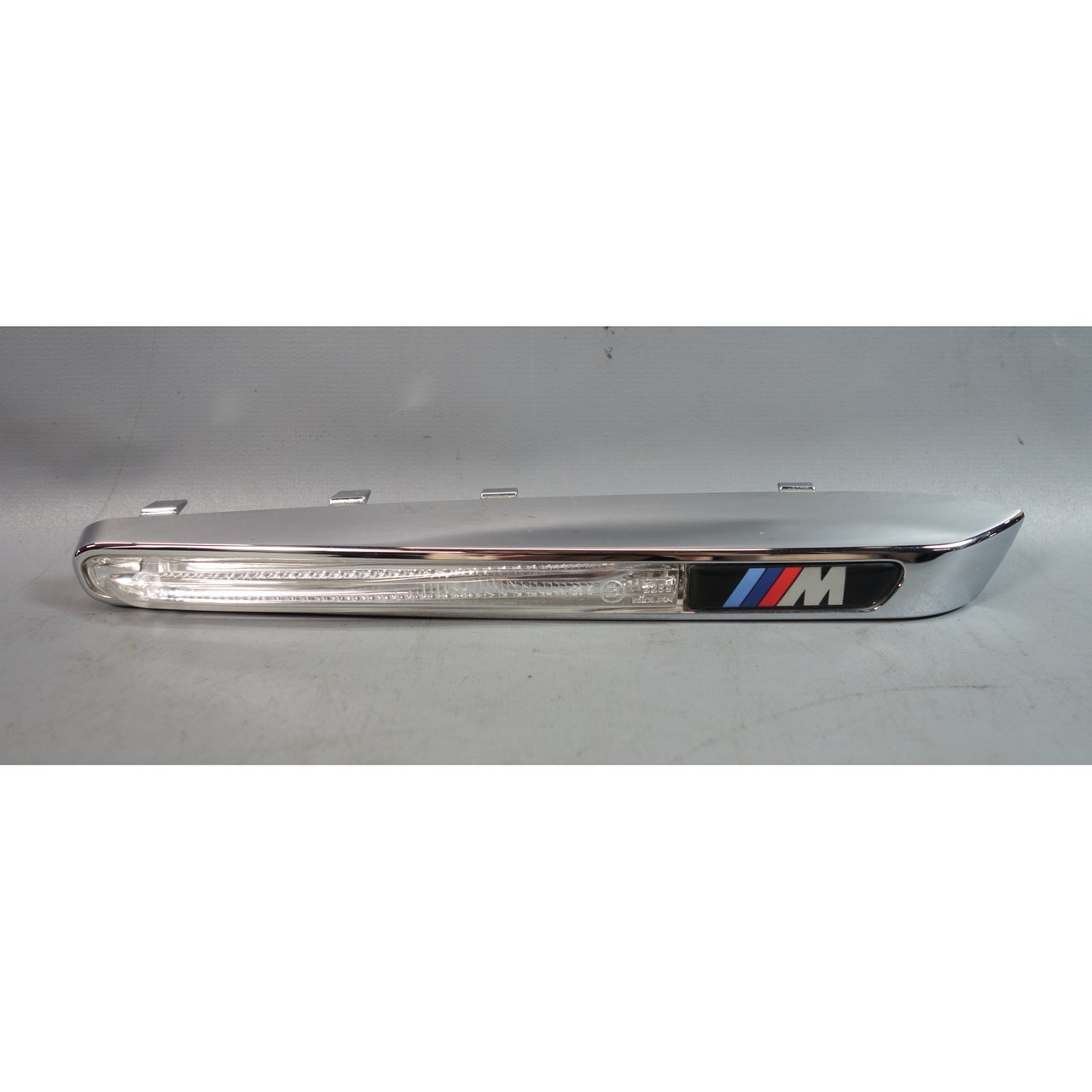 BMW E70 X5M Right Fender Side Market Emblem Light Chrome OEM 2010-2013 BMW E70 X5M Right Fender Side Market Emblem Light Chrome OEM 2010-2013