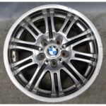Damaged 01-06 BMW M3 Factory Front 18" M Double Spoke Style 67 Wheel Grey OEM