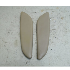 Damaged 03-08 BMW Z4 E85 E86 Front Console Knee Pad Trim Pair Beige Leather OEM