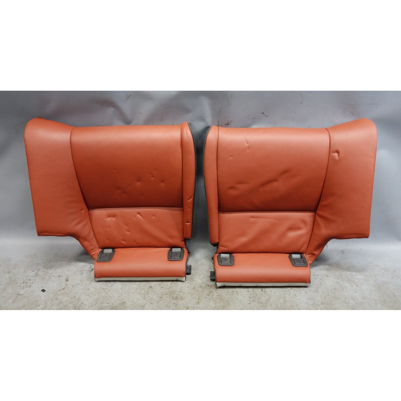 Damaged 2008-2013 BMW E92 M3 Rear Seat Bottom Bench Pads Fox Red Leather OEM Damaged 2008-2013 BMW E92 M3 Rear Seat Bottom Bench Pads Fox Red Leather OEM