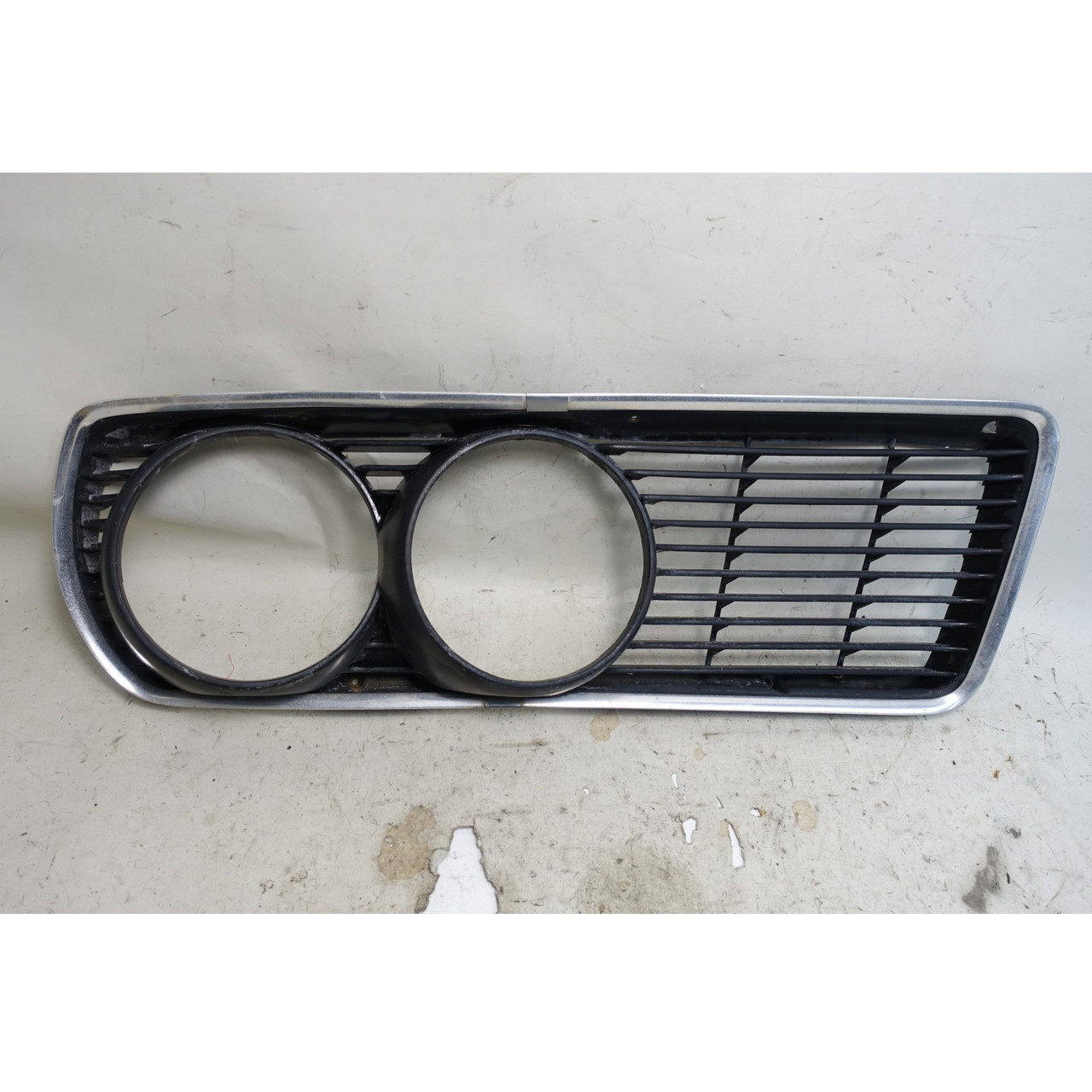Damaged BMW E9 E3 Factory Right Front Headlight Grille Panel 1968-1976 OEM Damaged BMW E9 E3 Factory Right Front Headlight Grille Panel 1968-1976 OEM